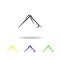 yoga multicolored icon. Element of healthy life multicolored icon. Signs and symbols collection icon can be used for web, logo,