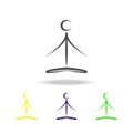 yoga multicolored icon. Element of healthy life multicolored icon. Signs and symbols collection icon can be used for web, logo,