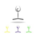 yoga multicolored icon. Element of healthy life multicolored icon. Signs and symbols collection icon can be used for web, logo,