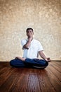 Yoga nadi suddhi pranayama Royalty Free Stock Photo