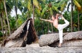 Yoga natarajasana dancer pose