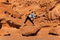 Yoga outdoor on rock