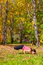 Yoga Padma mayurasana pose Royalty Free Stock Photo