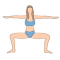 Yoga plie squat