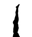 Yoga Pole Position Royalty Free Stock Photo