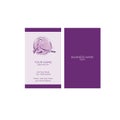 Yoga pose business card vector template