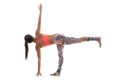 Yoga pose parivritta ardha chandrasana