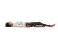 Yoga pose shavasana Royalty Free Stock Photo