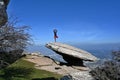 Yoga pose in Torcal de Antequera