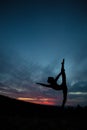 Yoga practicioner Royalty Free Stock Photo