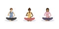 yoga for pregnant women healthy lifestyle set