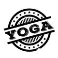 Yoga rubber stamp Royalty Free Stock Photo