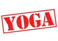 YOGA Rubber Stamp Royalty Free Stock Photo