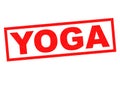 YOGA Rubber Stamp Royalty Free Stock Photo