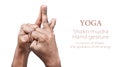 Yoga shakti mudra Royalty Free Stock Photo
