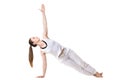 Yoga Side Plank Pose Royalty Free Stock Photo