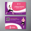 Yoga and Sport Card Design Template.