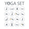 Yoga stick man set