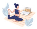 Yoga studios streaming online classes.