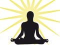 Yoga sun Royalty Free Stock Photo