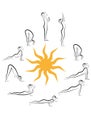 Yoga sun salutation