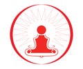 Yoga symbol - illustration