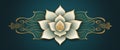Yoga symbol ornamental floral abstract flower indian mandala pattern meditation religion design
