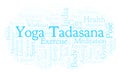 Yoga Tadasana word cloud.