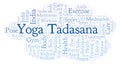 Yoga Tadasana word cloud.