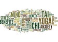 Yoga Tai Chi And The State Of Zen Text Background Word Cloud Concept Royalty Free Stock Photo