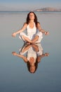 Yoga teacher Royalty Free Stock Photo