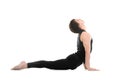 Yoga upward facing dog pose Royalty Free Stock Photo