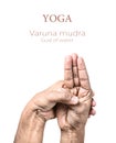 Yoga Varuna mudra Royalty Free Stock Photo