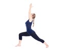 Yoga virabhadrasana I warrior pose