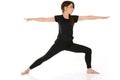 Yoga Virabhadrasana Warrior Pose Royalty Free Stock Photo