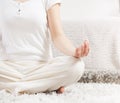 Yoga Woman Meditating Relaxing Healthy Lifestyle