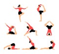 Yoga for women. Yoga poses