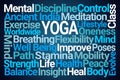 Yoga Word Cloud Royalty Free Stock Photo
