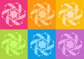 Yoga yantras flowers Royalty Free Stock Photo