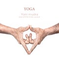 Yoga Yoni mudra Royalty Free Stock Photo