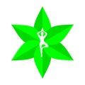 Yoga zen logo Royalty Free Stock Photo