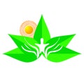 Yoga zen logo Royalty Free Stock Photo