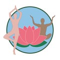 Yoga and zen - Logo Lotus Collection