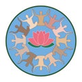 Yoga and zen - Logo Lotus Collection