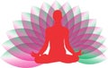 Yoga Zen logo Royalty Free Stock Photo