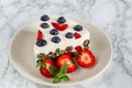 Yoghurt cake with berries