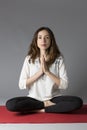 Yogi woman meditating Royalty Free Stock Photo