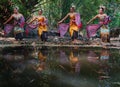 yogjakarta, Indonesia : May 20, 2020, Serimpi dance is a traditional dance from Yogyakarta