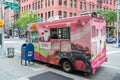 Yogo frozen yogurt truck in Manhattan, New York City Royalty Free Stock Photo