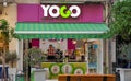 Yogo yoghurt cafe in Thessaloniki, Greece Royalty Free Stock Photo